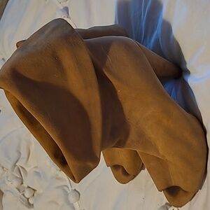 Fall Vince Camuto camel color suede open toe booties